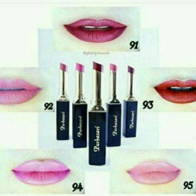 Lipstik Purbasari Matte shade 91 s.d 95