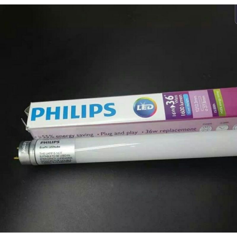 TL LED TUBE 16w Ecofit Philips LED NEON setara dengan TL 36W putih