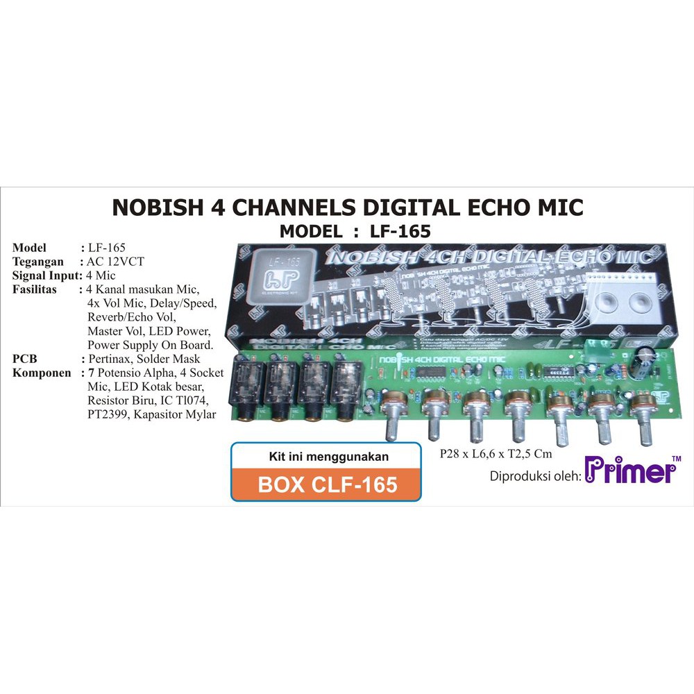 Kit digital echo mic 4 ch type LF 165