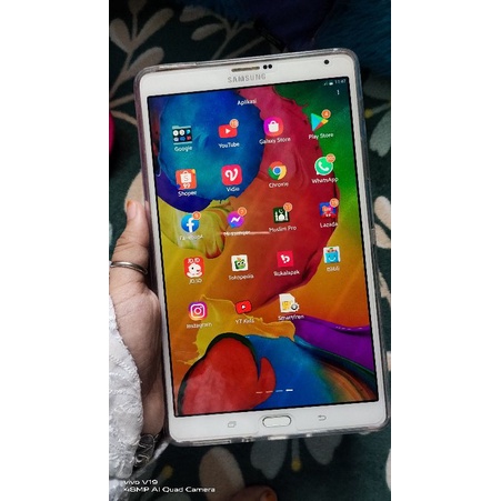 Tablet Murah Second Lengkap Samsung Galaxy Tab S 8.4 T705 4G LTE Flifcase 3/16GB Android 6