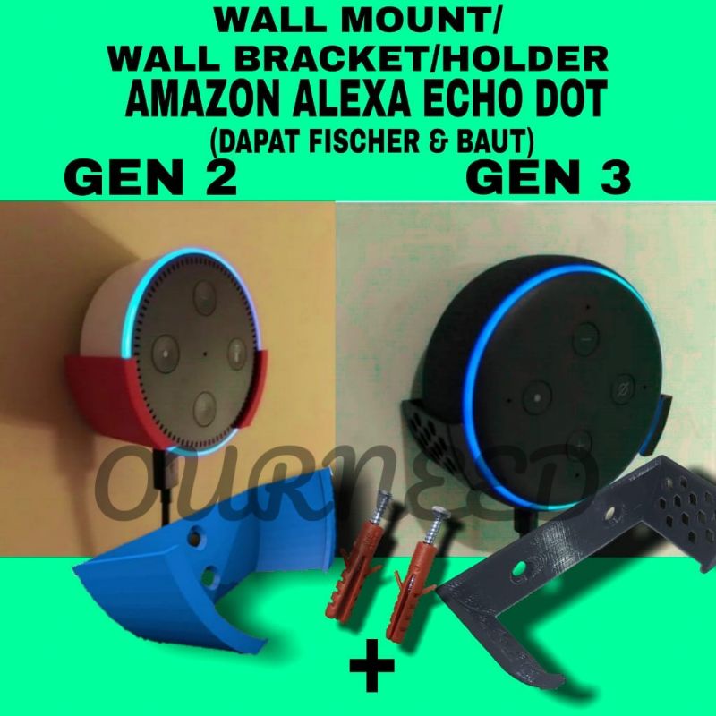 Amazon Alexa Echo Dot Wall Mount Bracket Holder