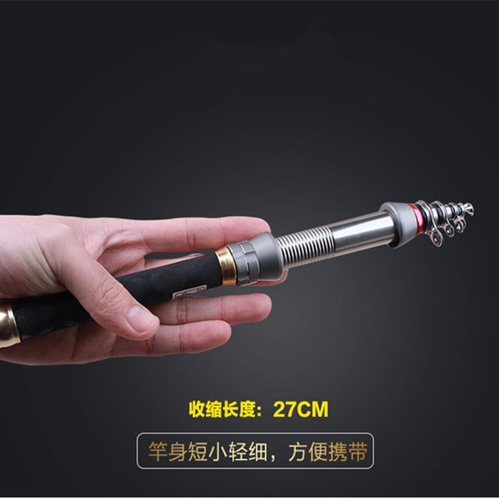 Joran Travel Portable Mini Carbon Telescopic Antena 150Cm Mancing 28Cm