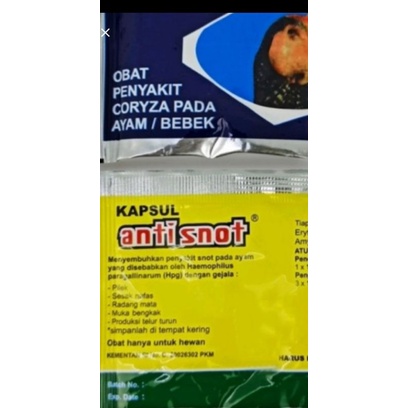 2 bks ANTISNOT EKA OBAT AYAM BURUNG MERPATI SAKIT CEGAH sembuhkan anti snot ngorok pilek asli eka farma