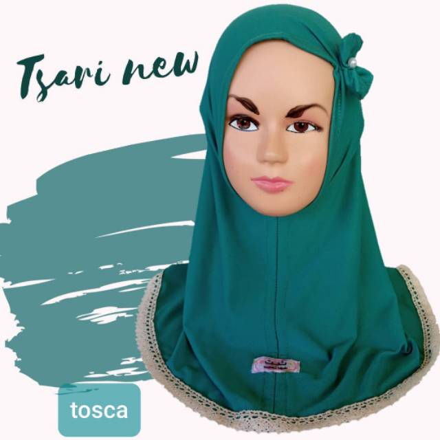 Jilbab Instan Anak tsabita Bahan Jersey Crezia Tosca