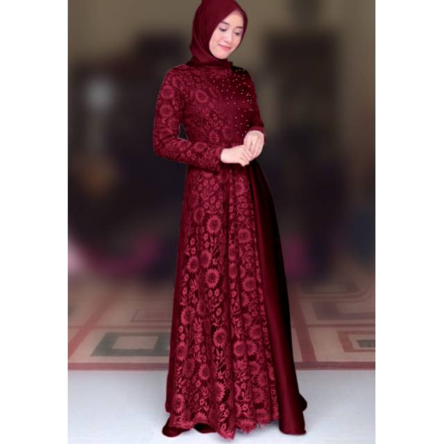 Maxi carissa / Maxi Dress / Fashion Wanita / Fashion Muslim / Gamis Wanita / Dress Muslim