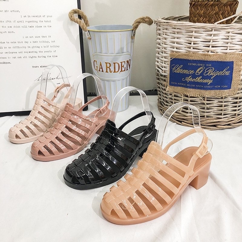 Wedges J5055 sepatu sandal wanita import realpict
