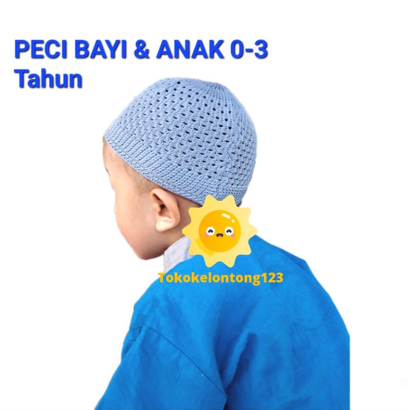 PECI bayi dan anak 0- 3 tahun / Kupluk bayi anak / Penutup kepala bayi