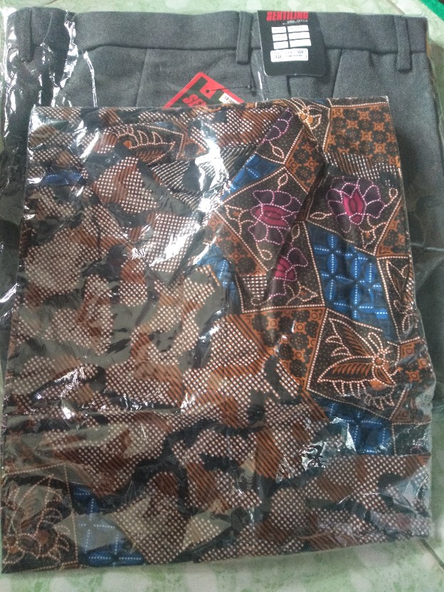 Batik Pasar Sentiling | Bwiyog | Batik Kemeja Pendek Motif Tumplek Bleg Size M L Xl