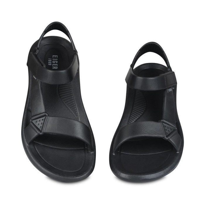 Sandal Eiger1989 Visayas Men Black Sandal Gunung  Outdoorsporty Original