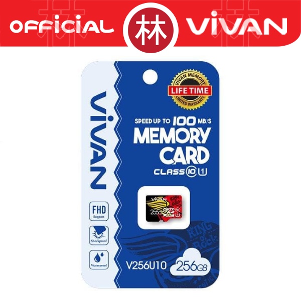 VIVAN V256U10 256GB Class 10 Micro SD TF Card Memory Card