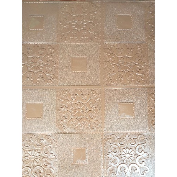 WALLPAPER DINDING 3D MOTIF BATIK VARIAN WARNA 70x70cm