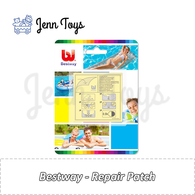 JennToys - Penambal Bocor pada Kolam / Pelampung / Mainan Angin Bestway - Repair Kit 62022 62068