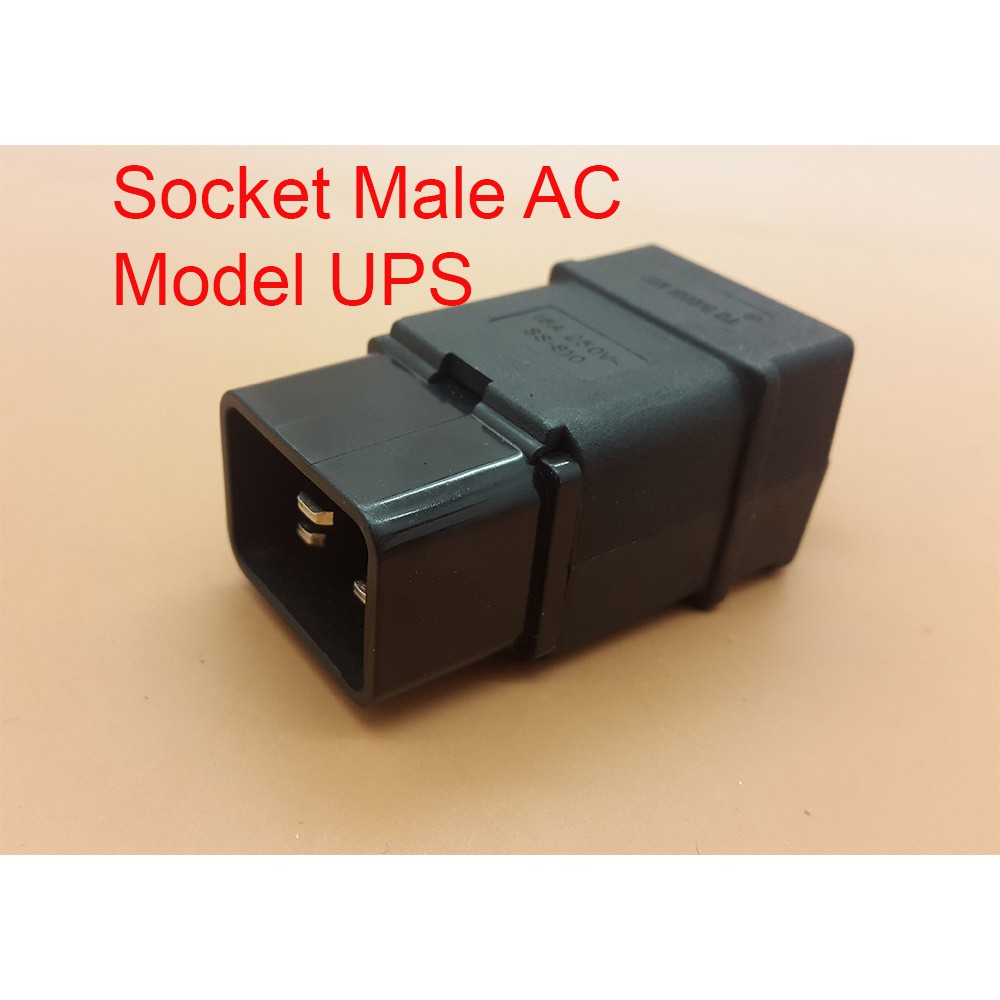 Socket Male AC model UPS ( cocok untuk watt besar )