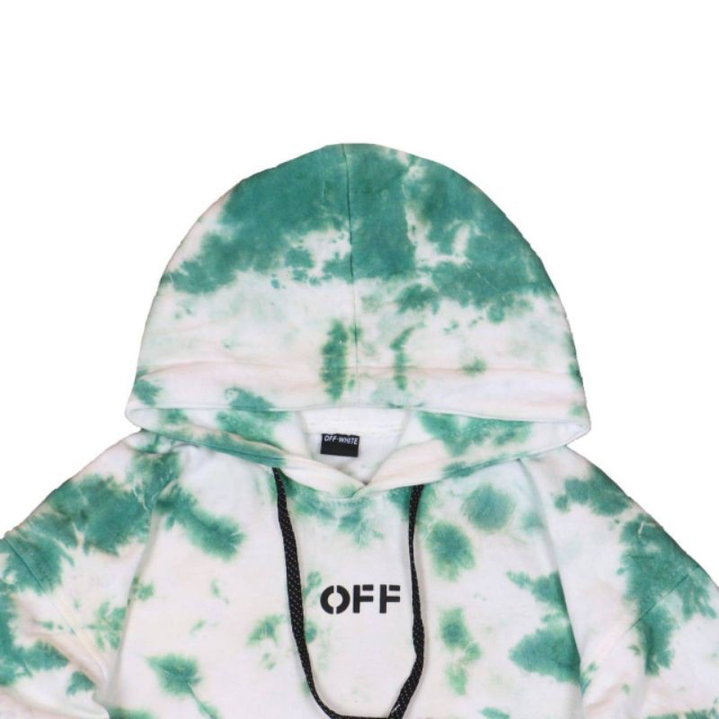 JAKET SWEATER HOODIE BS OFF WHITEE TIE DYE UNISEX PREMIUM QUALITY