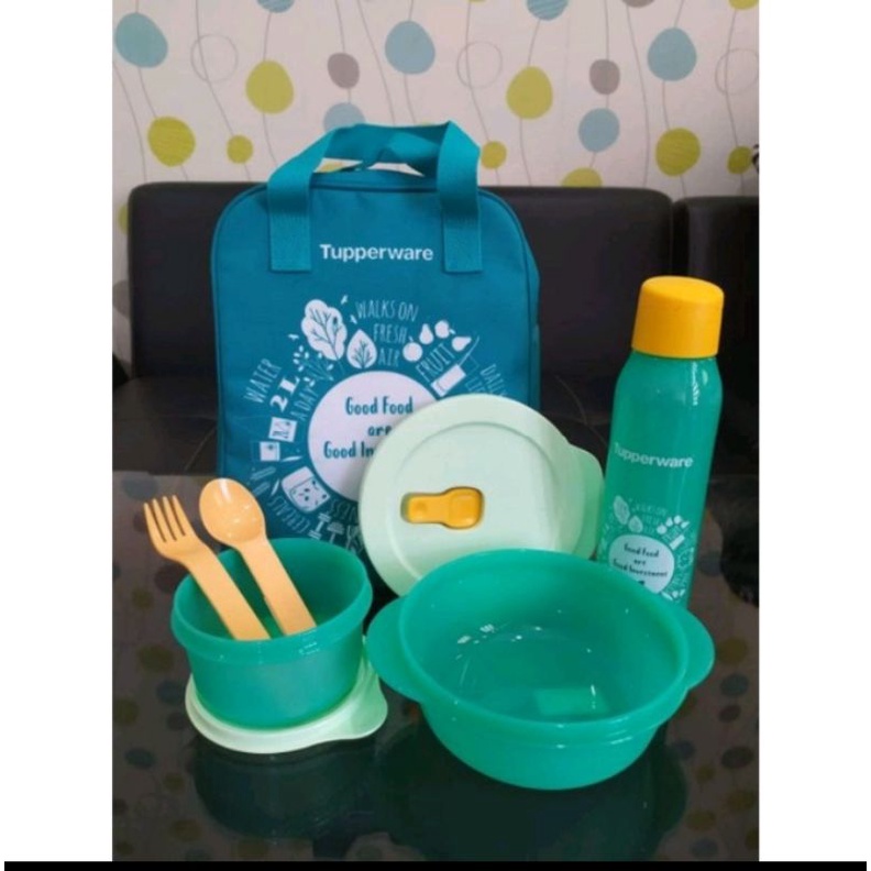 Go green lunch set/go green lunch set Tupperware/go green Tupperware/Tupperware Malaysia/Tupperware 