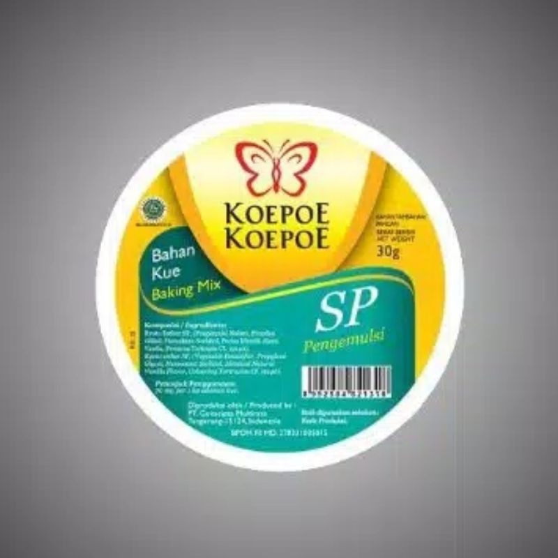 

SP PENGEMULSI 30gr CAP KUPU KUPU KOEPOE KOEPOE