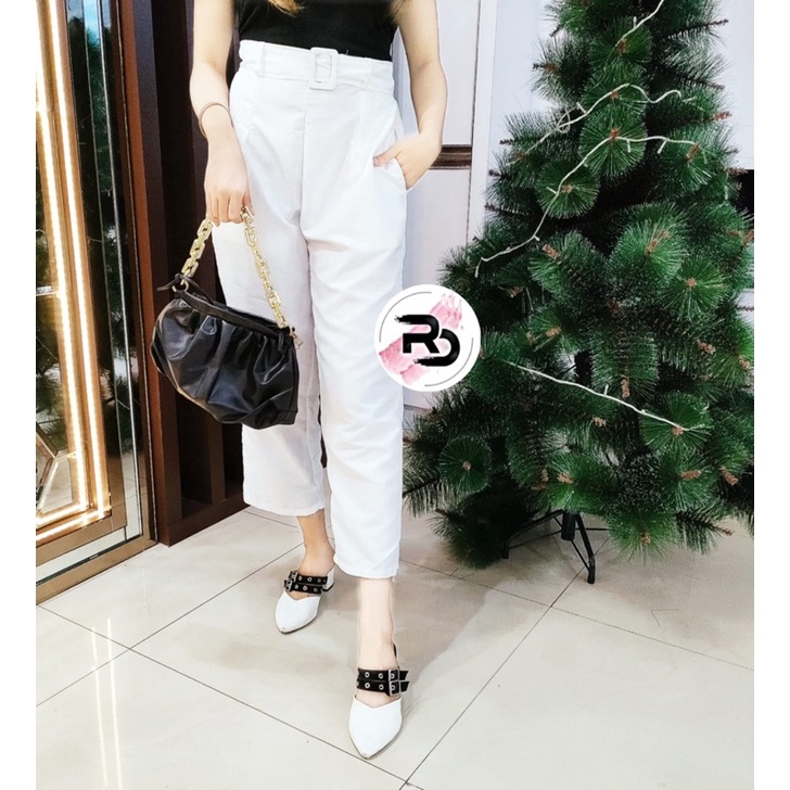 RD FASHION KISHA PANT + BELT SESUAI FOTO