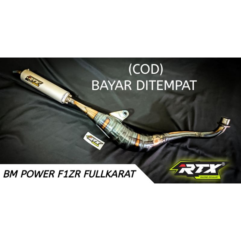Knalpot racing fizr f1zr force1 model kolong bm power karat by RTX Racing Exhaust