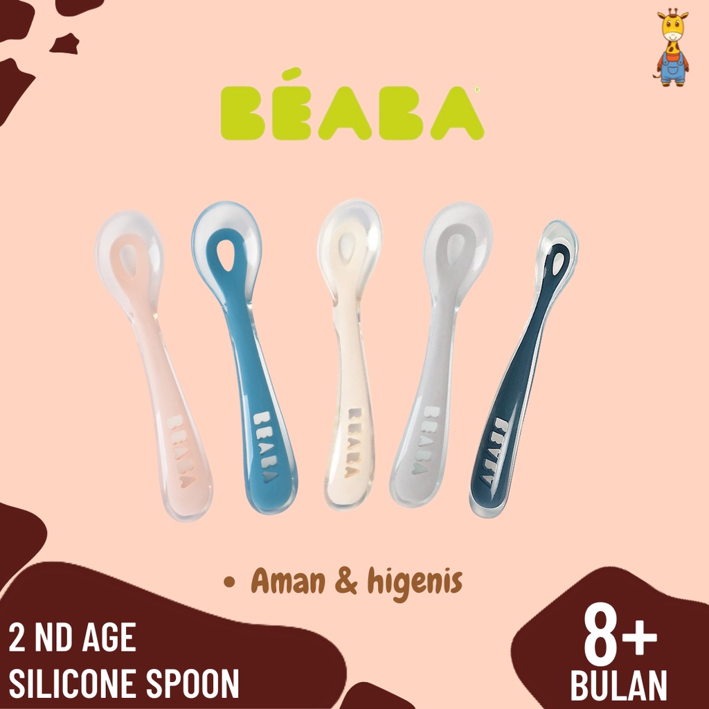 [1 PCS] Beaba 2nd Age Silicone Spoon