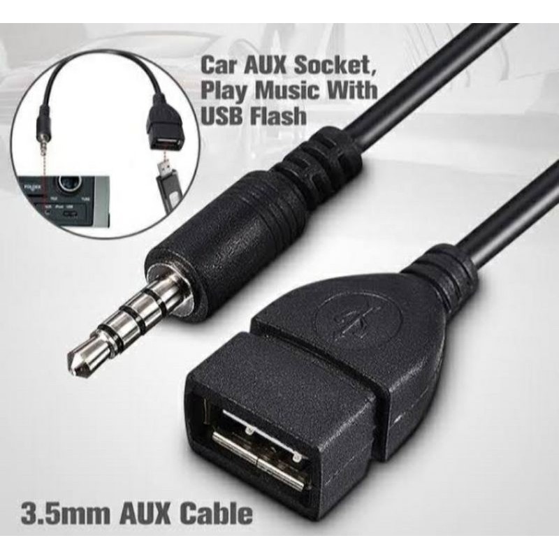 Aux to USB Female - USB Female to AUX 3.5 mm