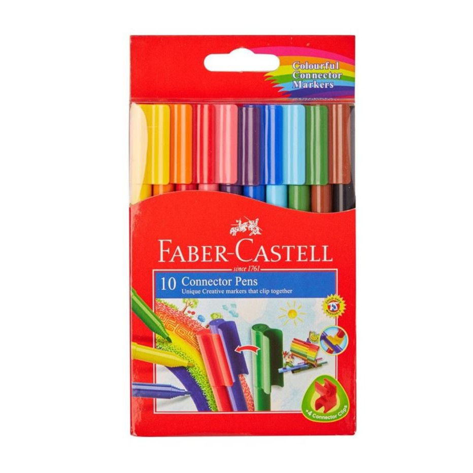 Connector Pen Faber Castell 10 Warna