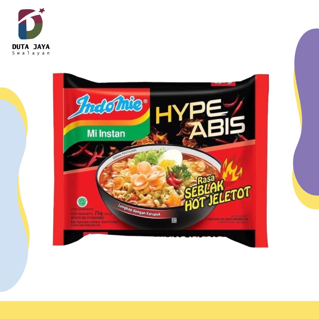 Mie Indomie Mi Instan Goreng Seblak Hot Jeletot 85 Gram