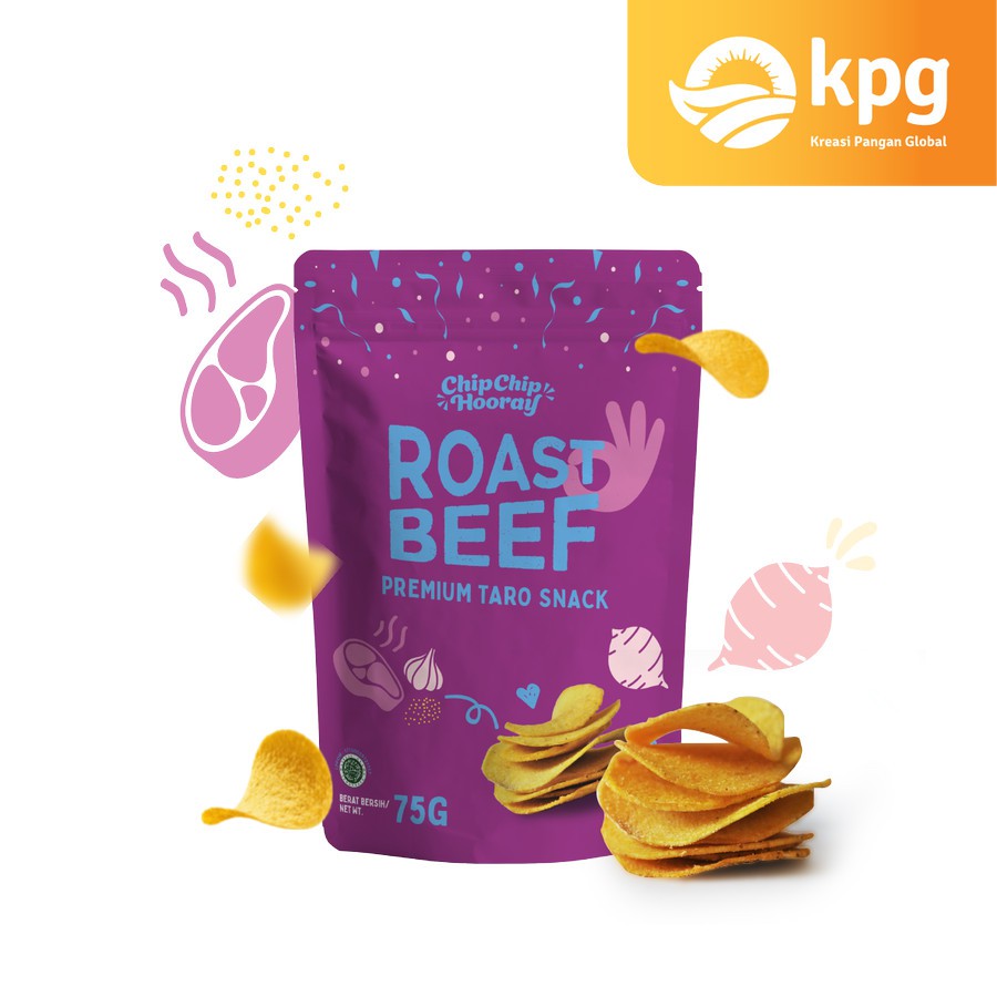 CHIP CHIP HOORAY KERIPIK TALAS PREMIUM | TARO SNACK  CEMILAN MAKANAN DIET KRIPIK