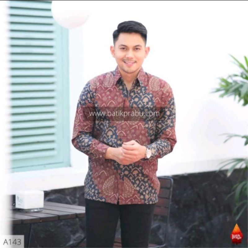 Kemeja Batik pria Baju batik pria cowok lengan panjang pekalongan G52