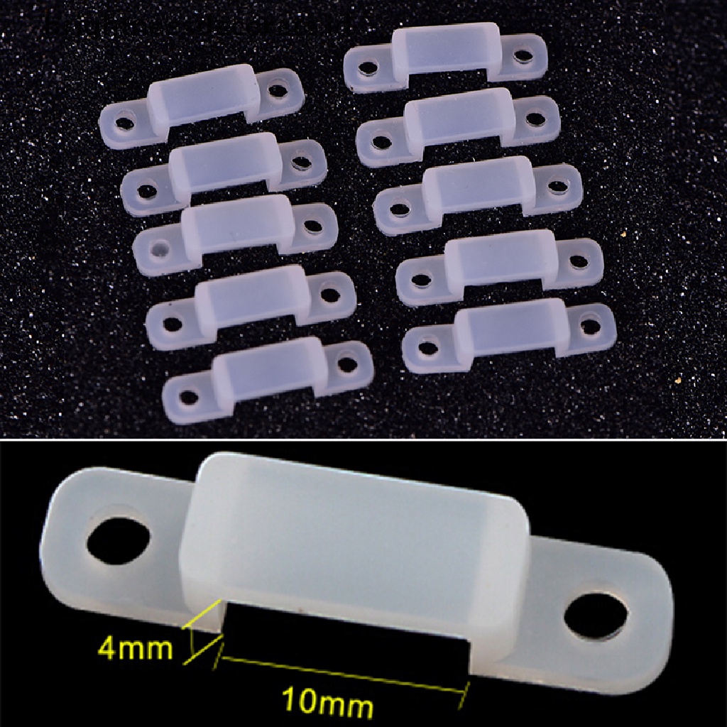 [birth] 50pcs 10/14mm soft light clamp retaining clips silica gel fixer silicone clip [ID]