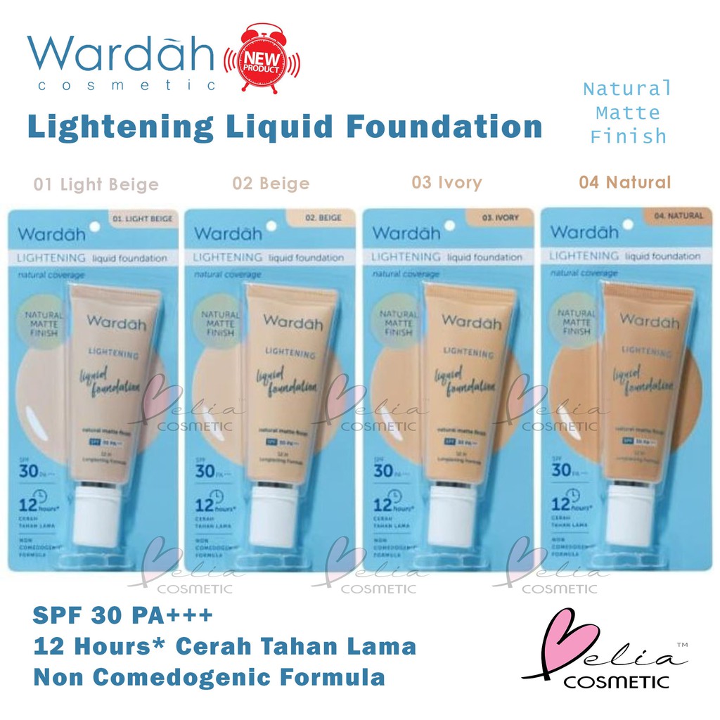 ❤ BELIA ❤ Wardah Lightening Liquid Foundation BPOM Halal