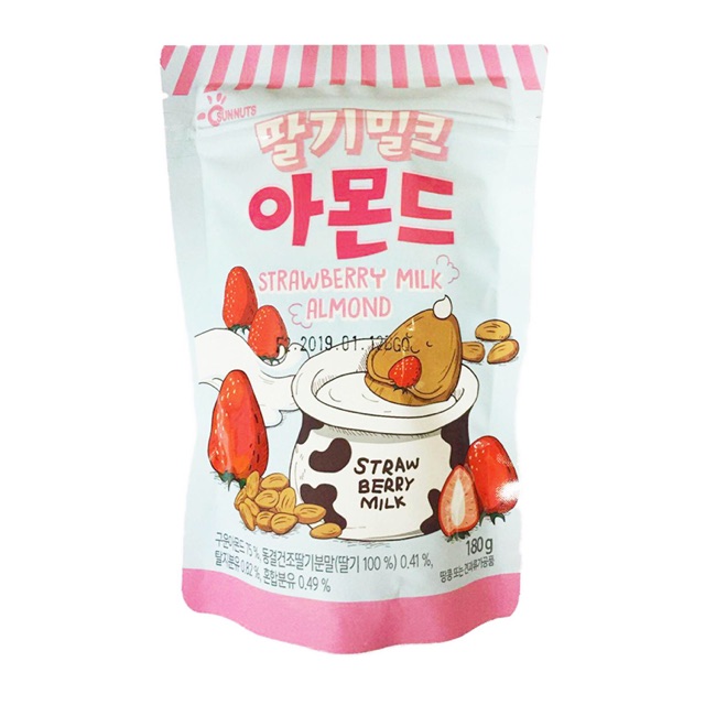 

sunnuts strawberry milk almond 180gr