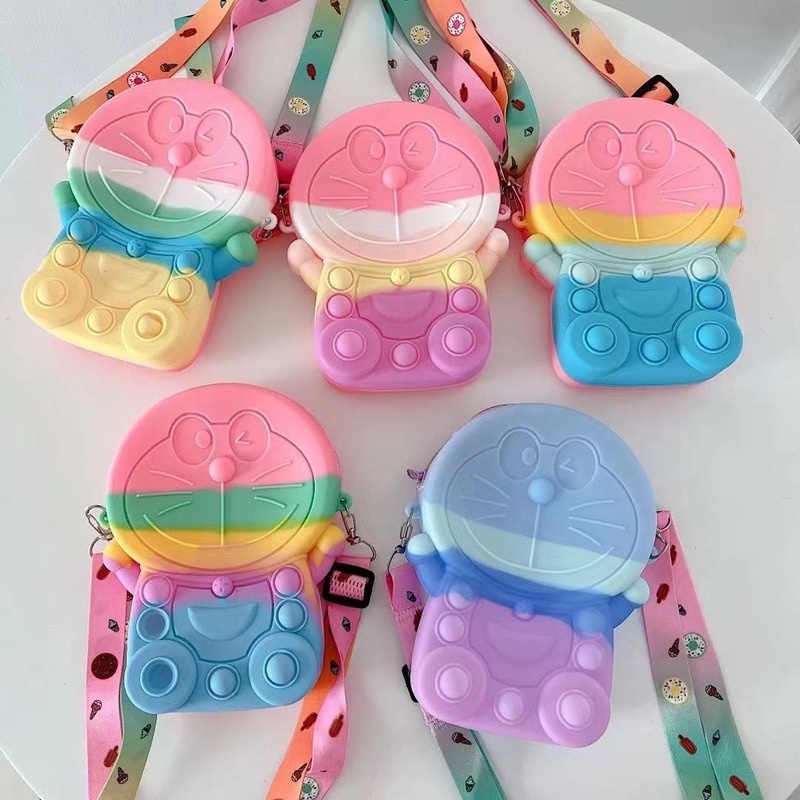 TAS SELEMPANG POP IT ANAK / TAS POP IT UNICORN HP