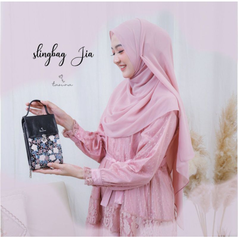 Slingbag Jia Touchscreen Tas Una Muslimah Tas Jinjing Tas Slempang