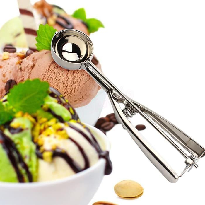 Sgmshop New Scoop Ice Cream Stainless Steel / Sendok Es Krim Sendok Ice Scroop