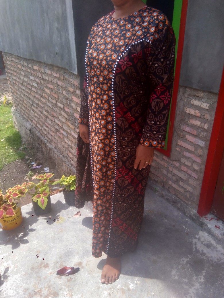 Couple Ruffle Keluarga Gamis Super Jumbo Big Size Xxxxxxl Ld 140 130 120 110 Batik Sarimbit Family