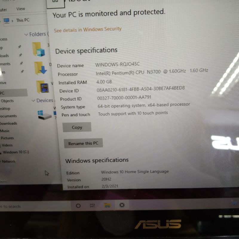 LAPTOP LEPTOP SECOND SEKEN ASUS X453M TERMURAH TERBAGUS