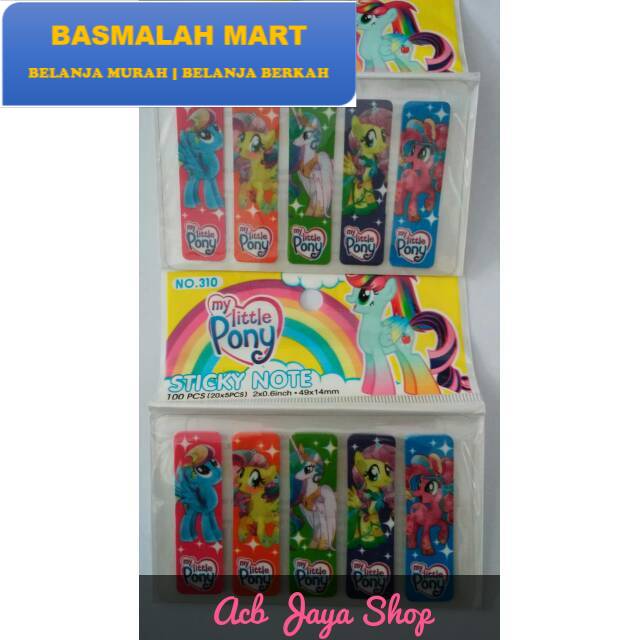 

Sticky Note Plastik Motif Karakter, Stick Marker, Penanda Buku, Pembatas Buku Murmer