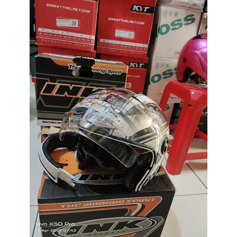 HELM INK MODULR MF_1 WHITE ANTRACITE MULTI FUNGSI PAKKING DUS