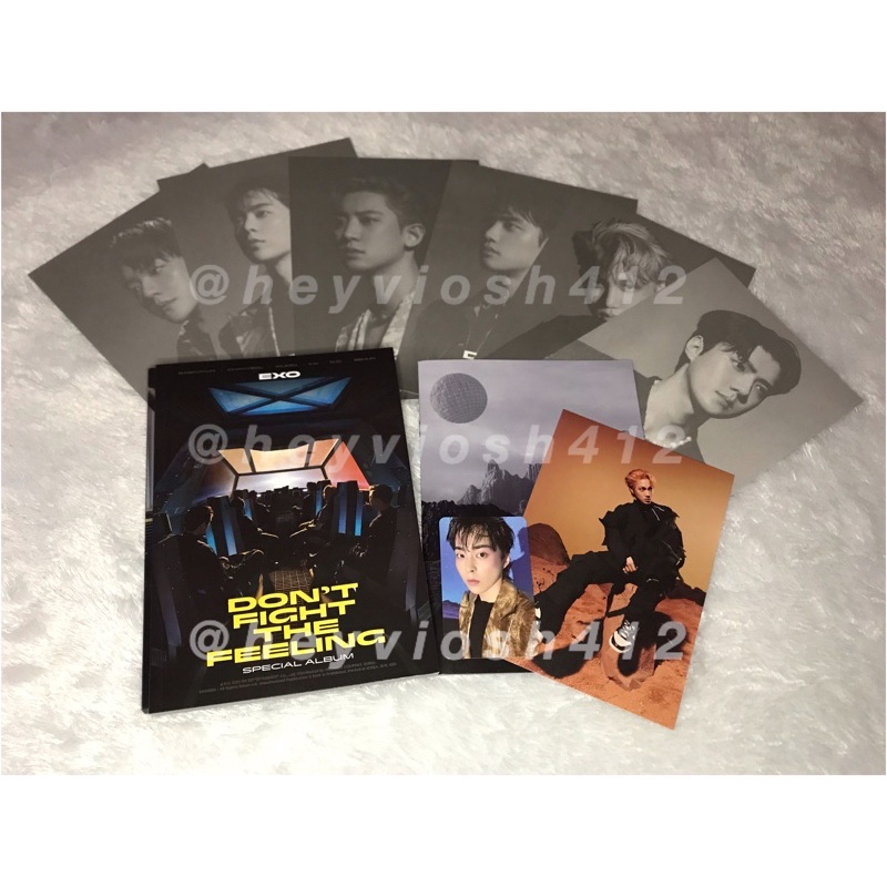 ALBUM EXO DON'T FIGHT THE FEELING DFTF UNSEALED FULLSET SEHUN XIUMIN BAEKHYUN D.O. KAI CHANYEOL LAY