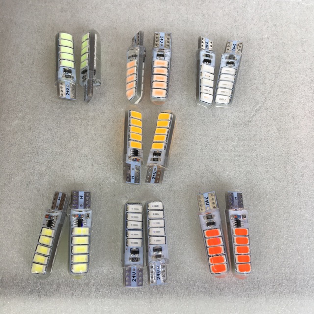 Lampu senja kota t10 jelly kedip strobo 10led 24Volt