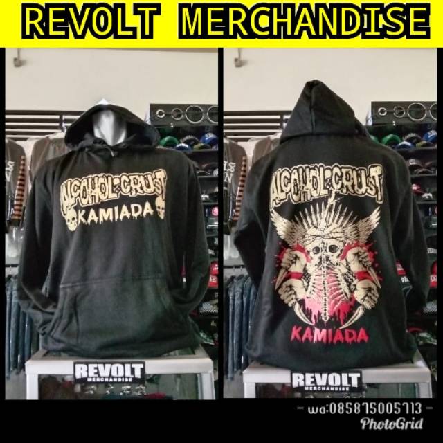 hoodie alcoholcrust (kamiada), hoodie punk, hoodie band punk