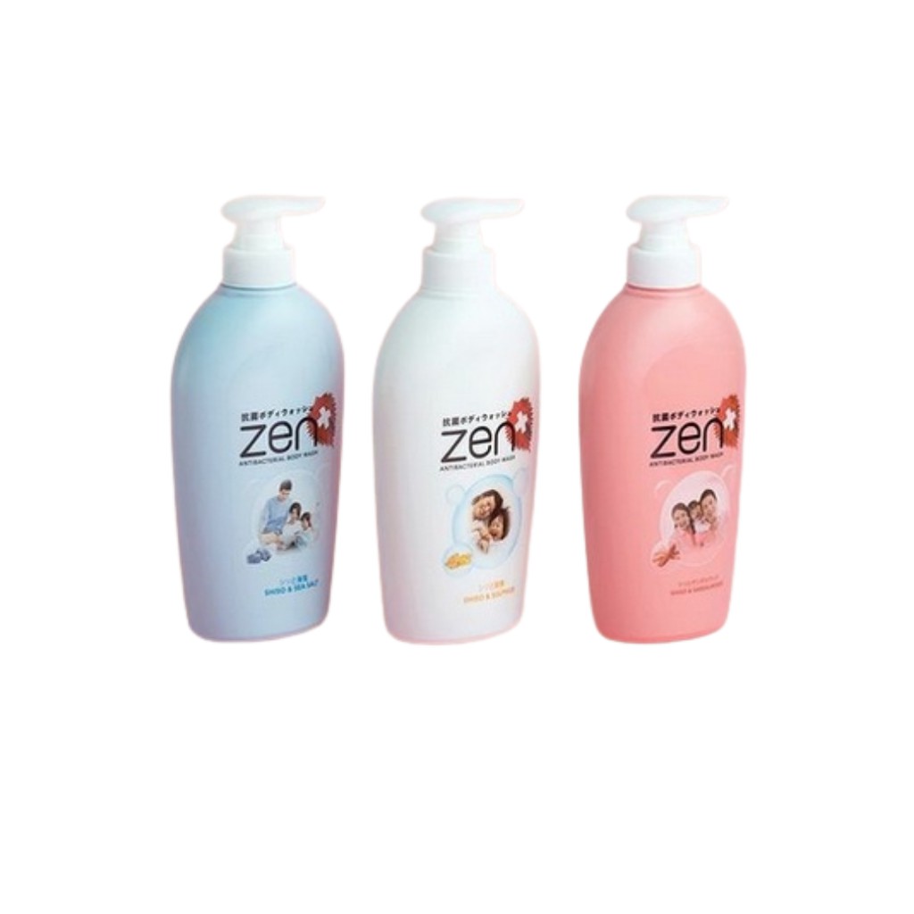 ★ BB ★ Zen Antibacterial Body Wash - Refill 450 mL - Botol 500 mL - Shiso &amp; Seasalt - Shiso &amp; Sandalwood - Shiso &amp; Sulphur - Shinzui