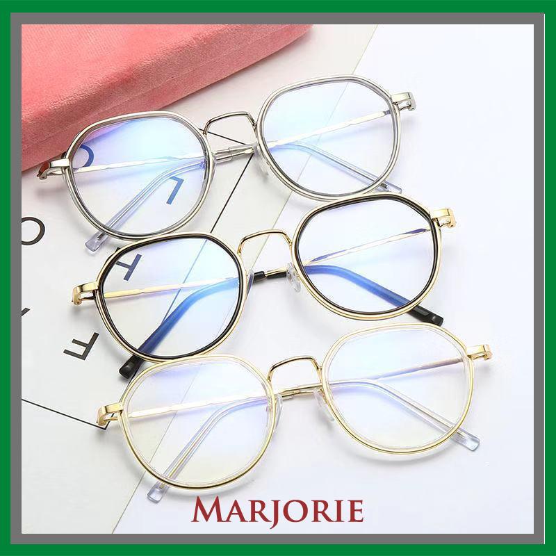 Frame Kacamata Fashion Wanita Anti Radiasi Korean Kaca Mata Radiasi Bulat Eyeglasses-MJD