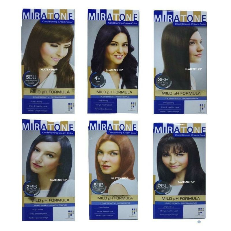 Miratone Conditioning Cream Color ~ Miratone Pewarna Rambut Original 100%