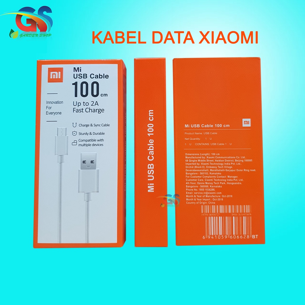 Kabel Data Xiaomi Redmi Note 5 5A 5 Pro Redmi 6 6A 7 7A S2 Original 100% Micro USB