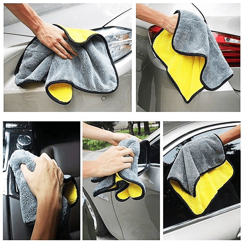 JG - Kain Lap Microfiber Serbaguna 30x30cm Kain Lap Mobil Motor 2 Sisi Multifungsi IMPORT