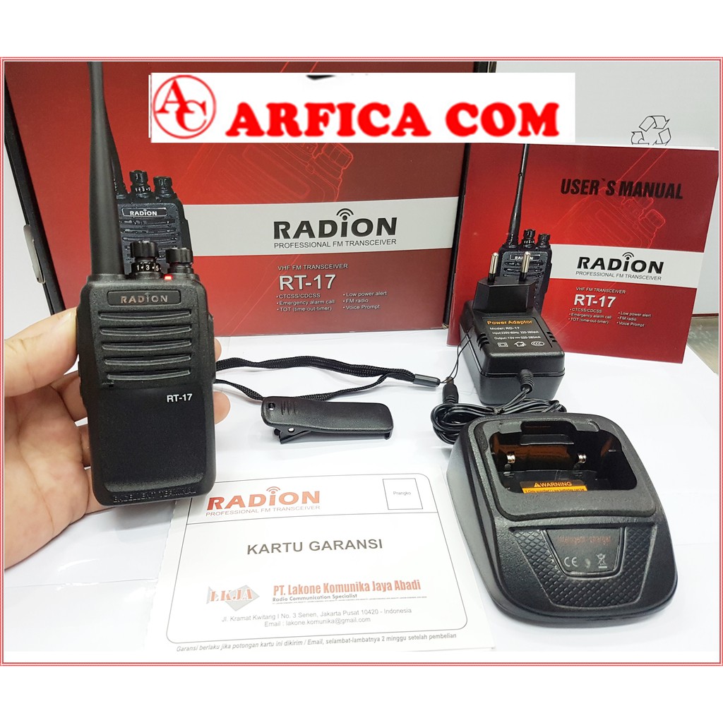 HT RADION RT17 RT-17 RT 17 VHF WATERPROOF ORIGINAL GARANSI RESMI