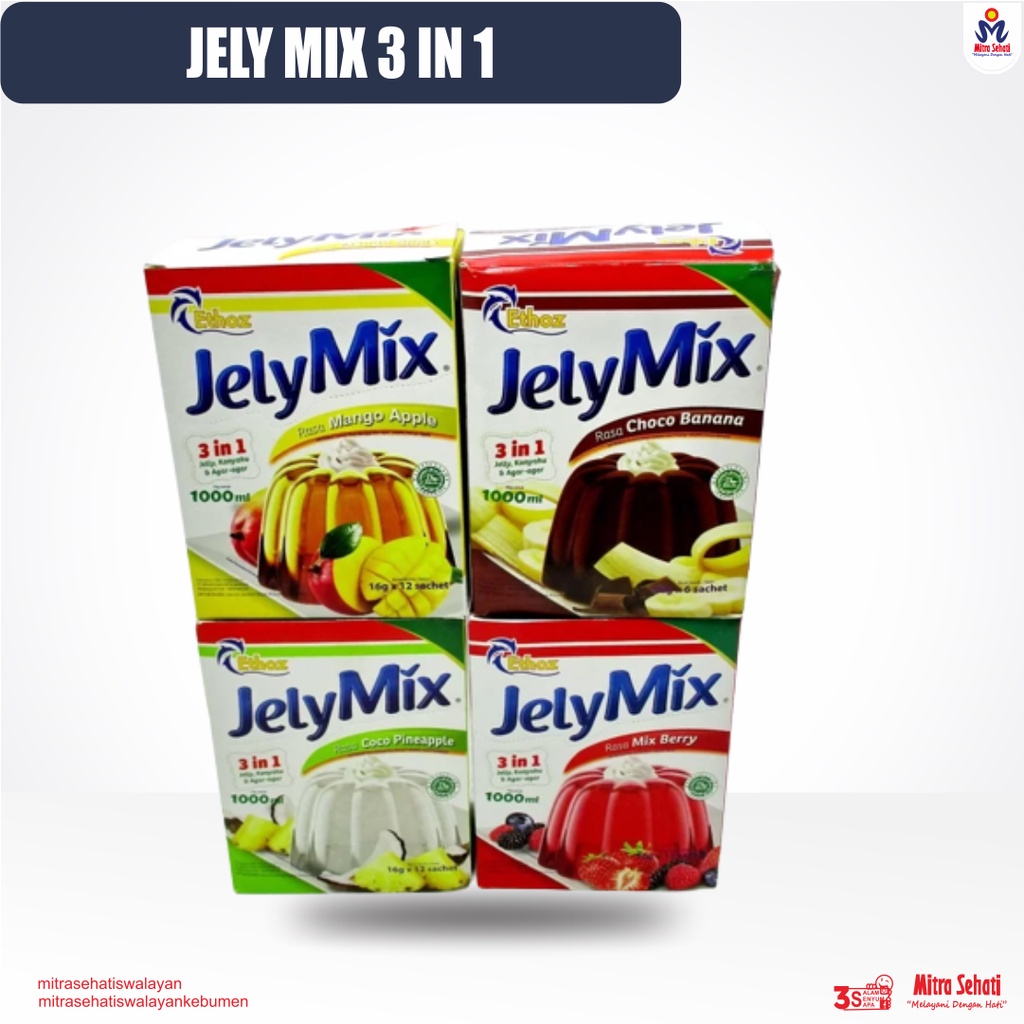 

JELY MIX 3 IN 1 / BAHAN AGAR JELLY / JELYGAR / JELY SEVEN [ Mitra Sehati Swalayan ]
