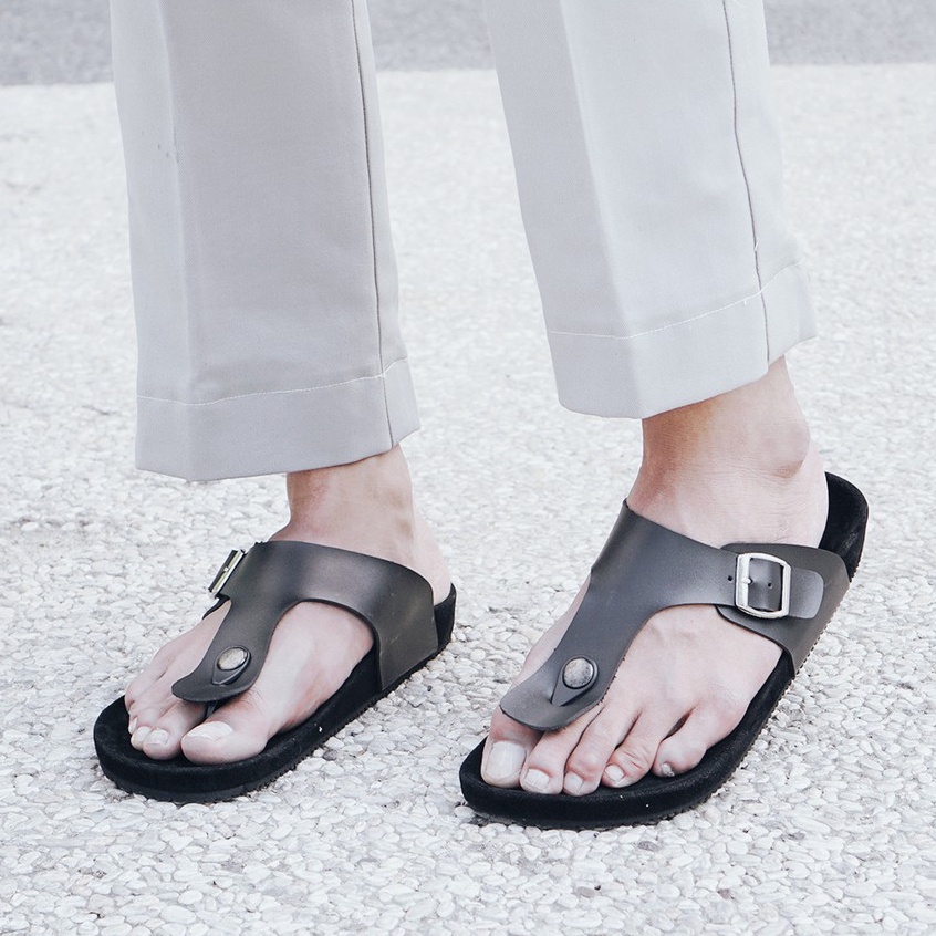 LEXON FULLBLACK | ManNeedMe x Lvnatica | Sandal Casual Pria Sendal Tali ORIGINAL