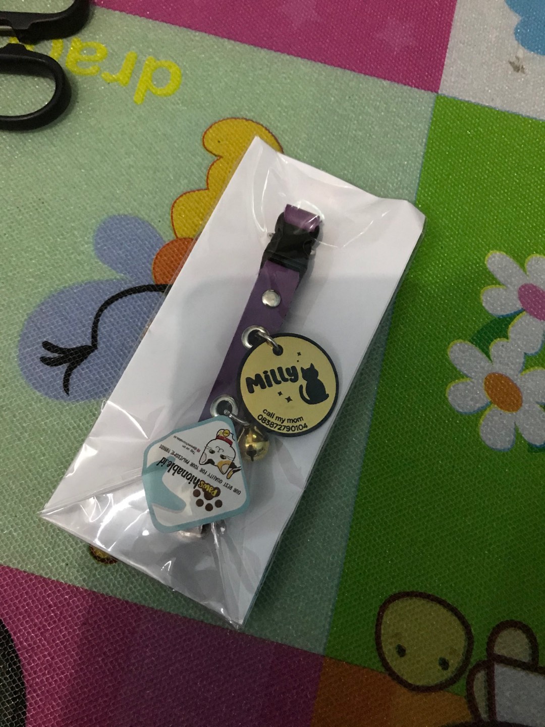 K06 Kalung Custom Nama  Kucing AnjingFree Lonceng 